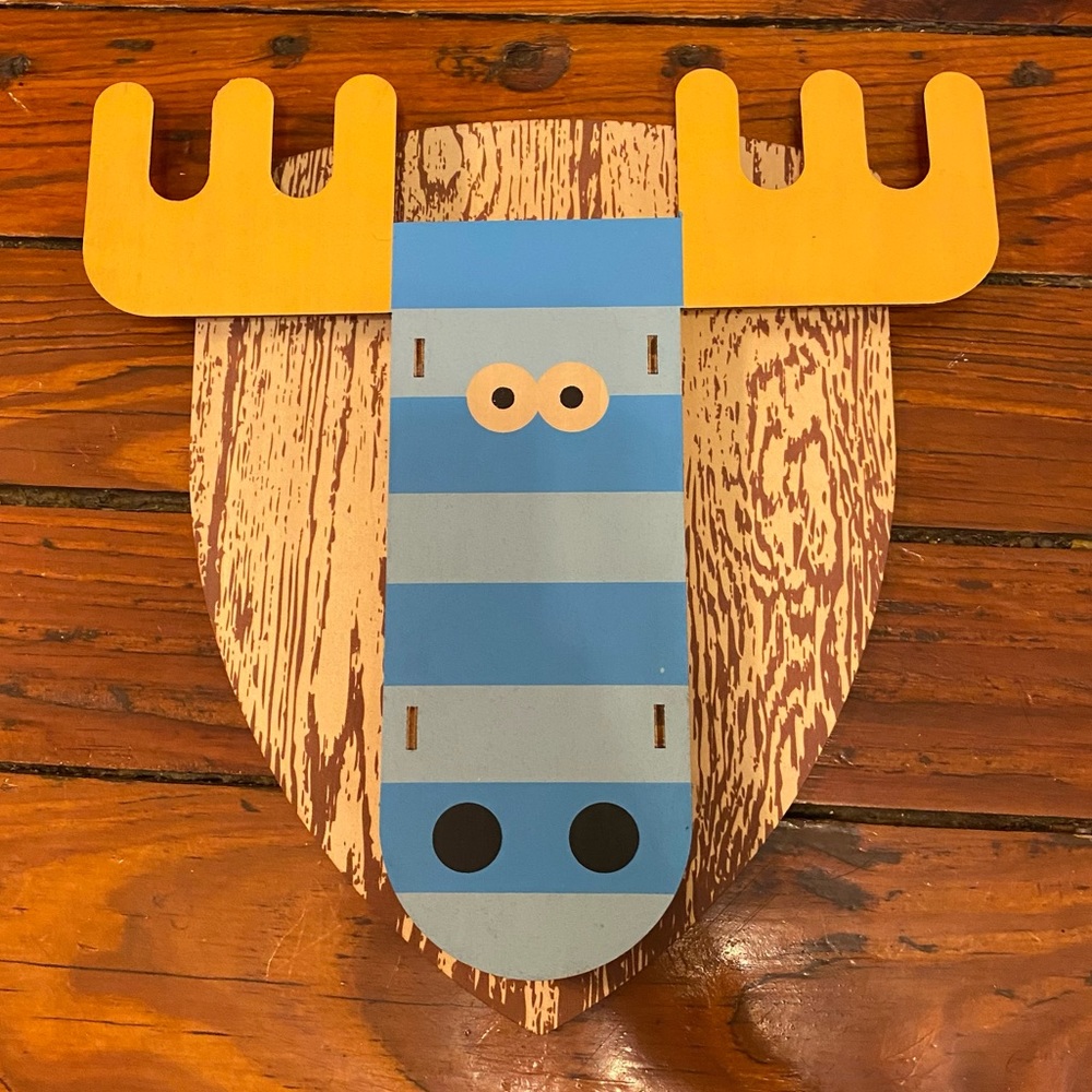 Moose Head Wood 3D Wall Art